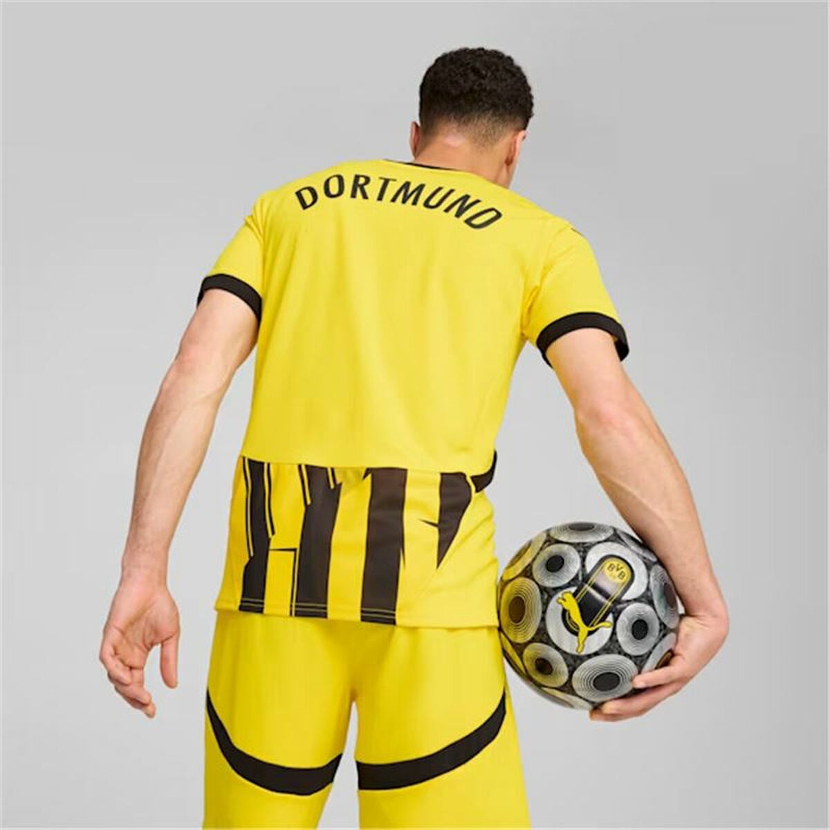 Men’s Short-sleeved Football Shirt Puma Borussia Dortmund copa 24/25