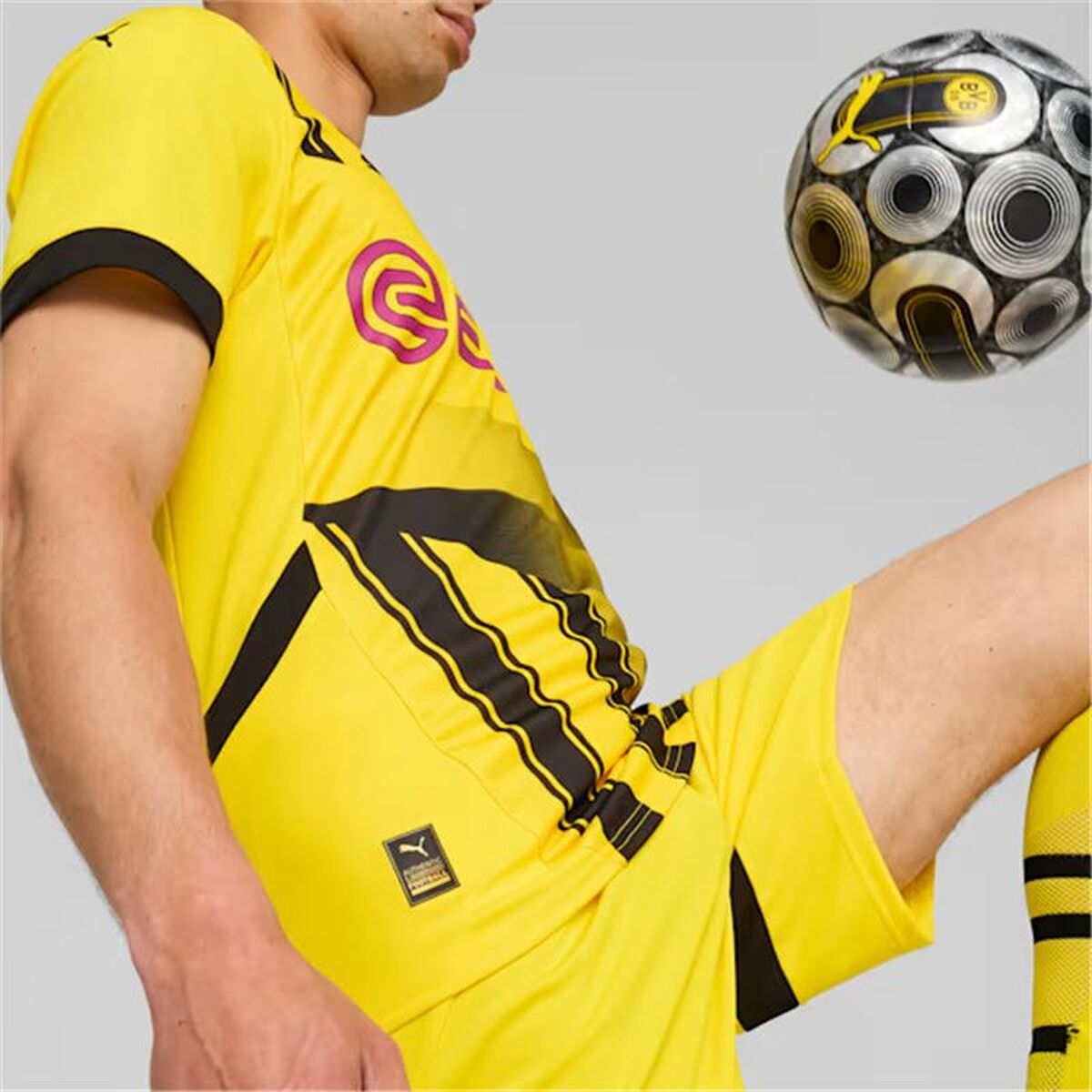 Men’s Short-sleeved Football Shirt Puma Borussia Dortmund copa 24/25
