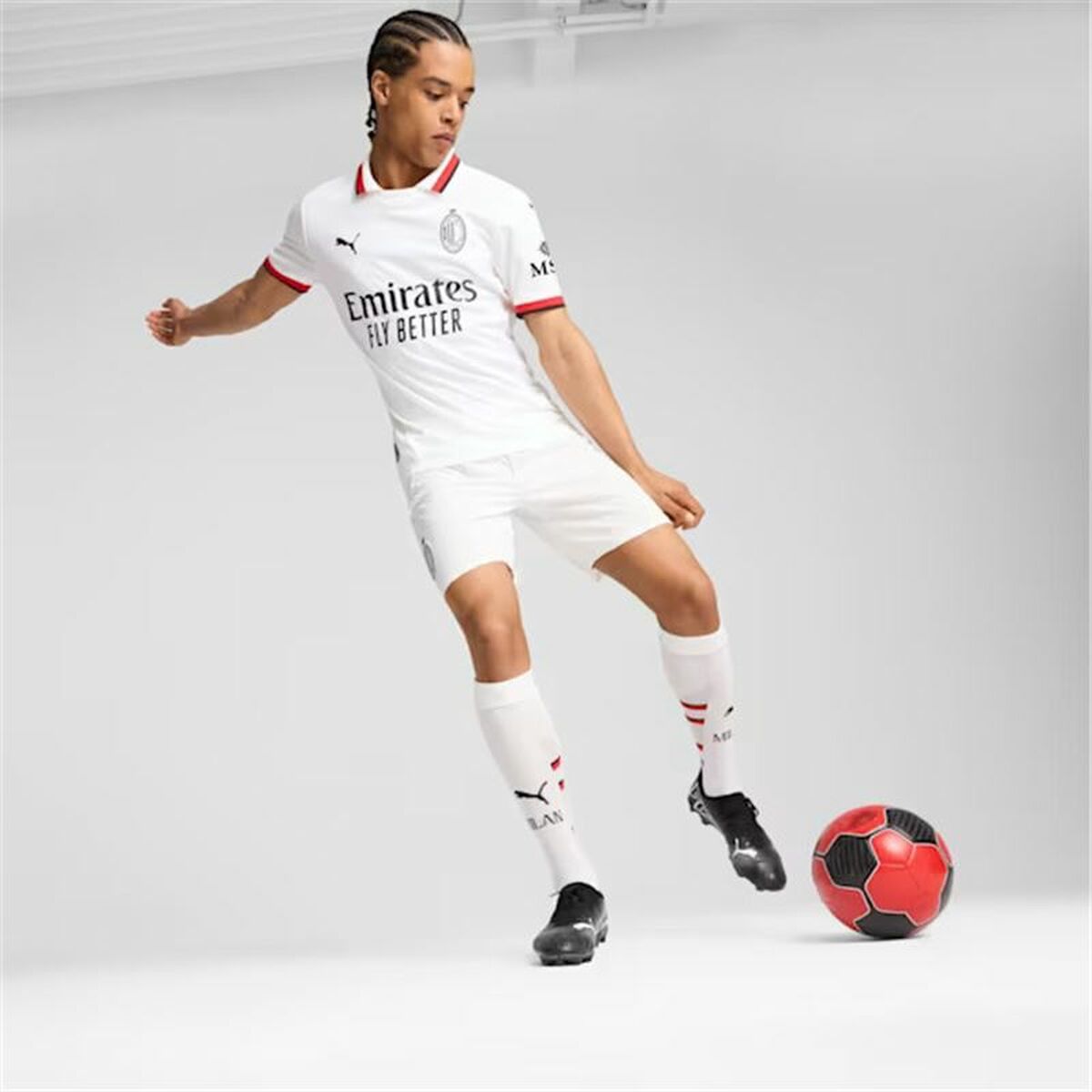 Men’s Short-sleeved Football Shirt Puma AC Milan