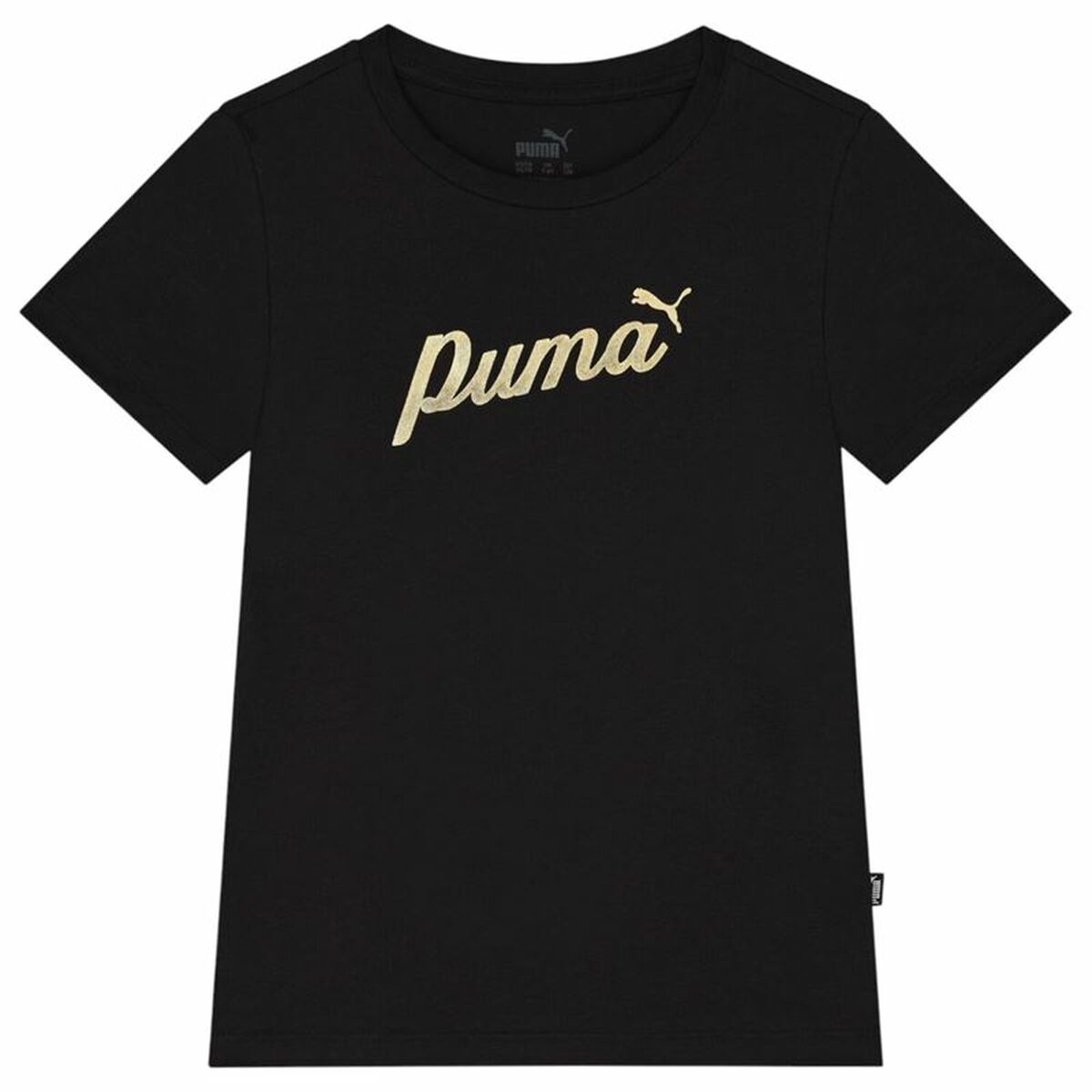 Child’s Short Sleeve T-Shirt Puma Ess+ Script Metallic G Child’s Short Sleeve T-Shirt Puma Ess+ Script Metallic G