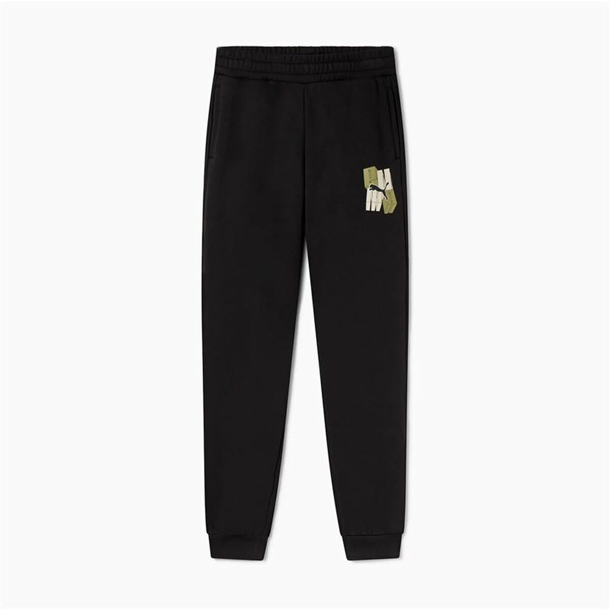 Children’s Tracksuit Bottoms Puma Essentials+ Graphic Black