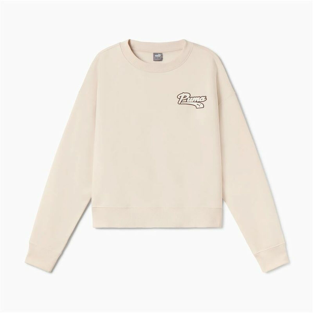 Womens Sweatshirt without Hood Puma Script Crew Fl S