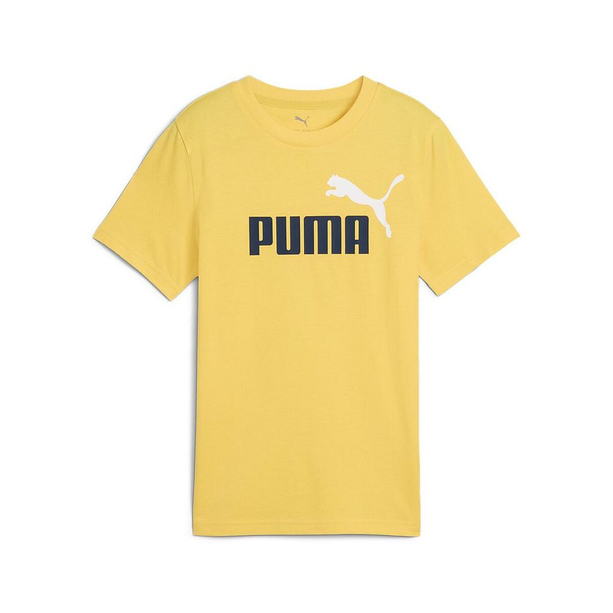 Child’s Short Sleeve T-Shirt Puma ESS 2 COLOR No.1 Logo Tee B 685778 55 Yellow