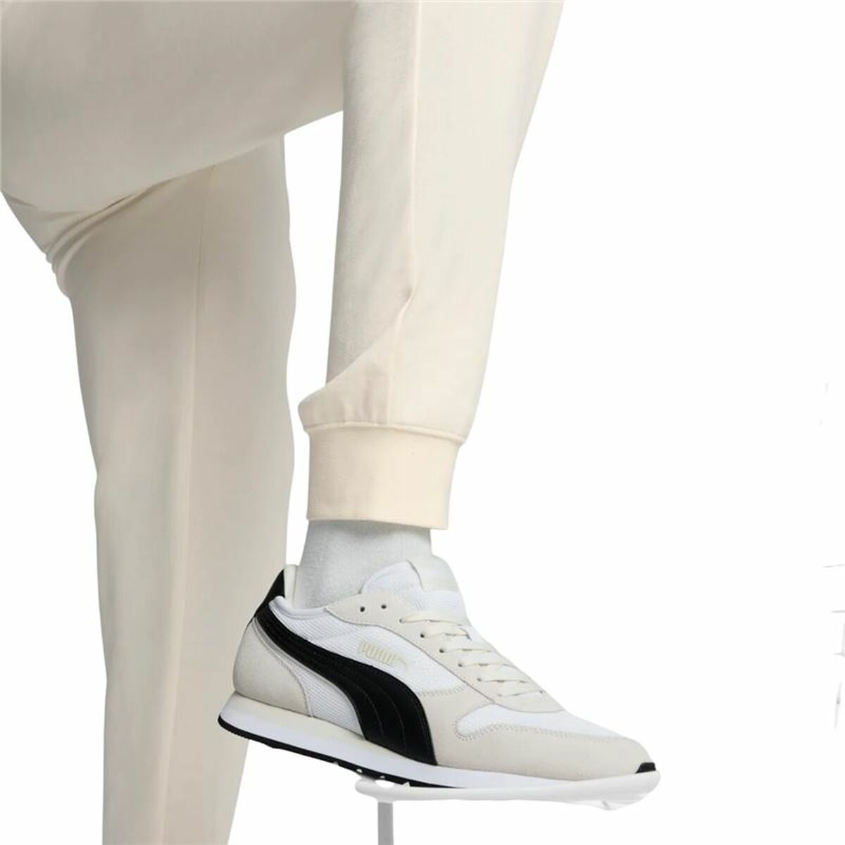 Trousers Puma Essentials Elevated TR White Natural