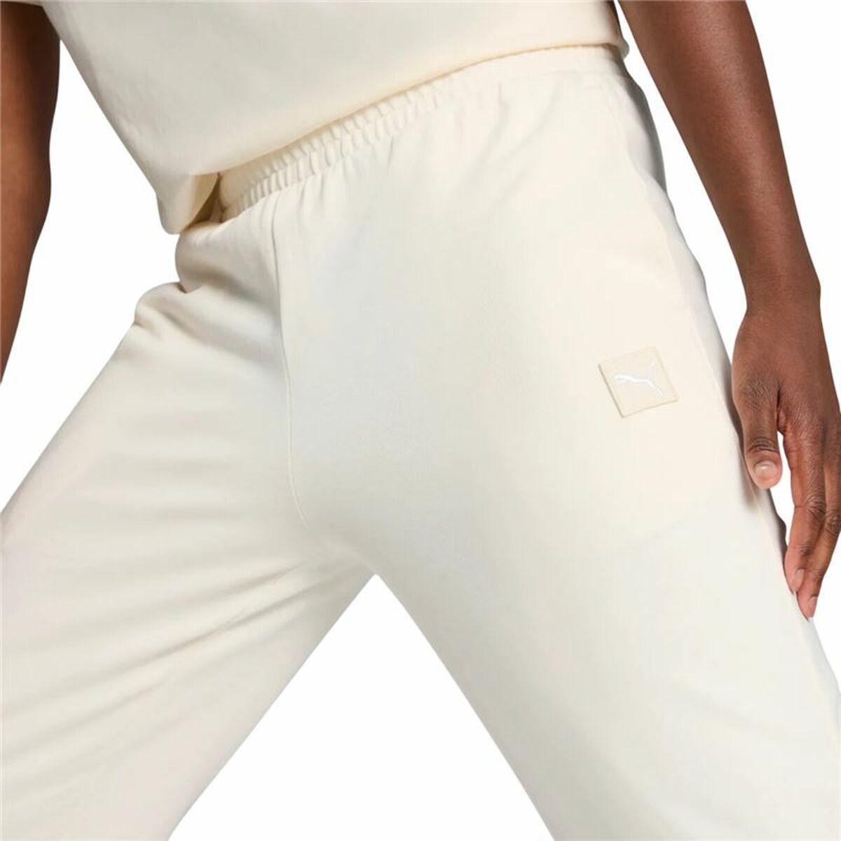 Trousers Puma Essentials Elevated TR White Natural