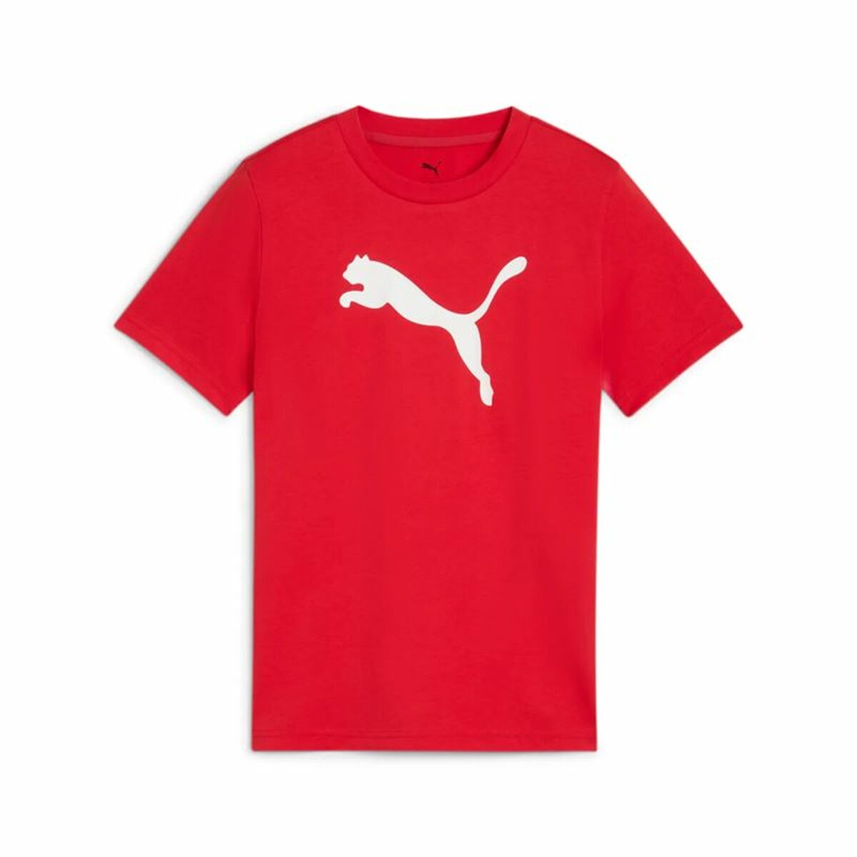 Child’s Short Sleeve T-Shirt Puma Essentials Cat Red