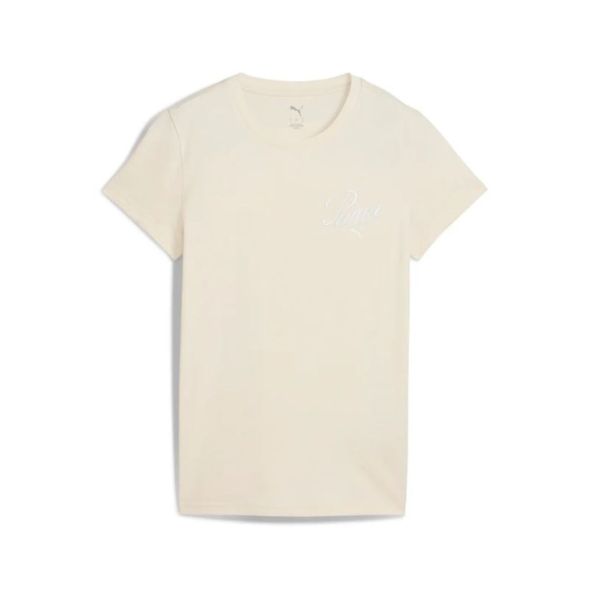 Women’s Short Sleeve T-Shirt Puma Essentials Script Beige Women’s Short Sleeve T-Shirt Puma Essentials Script Beige