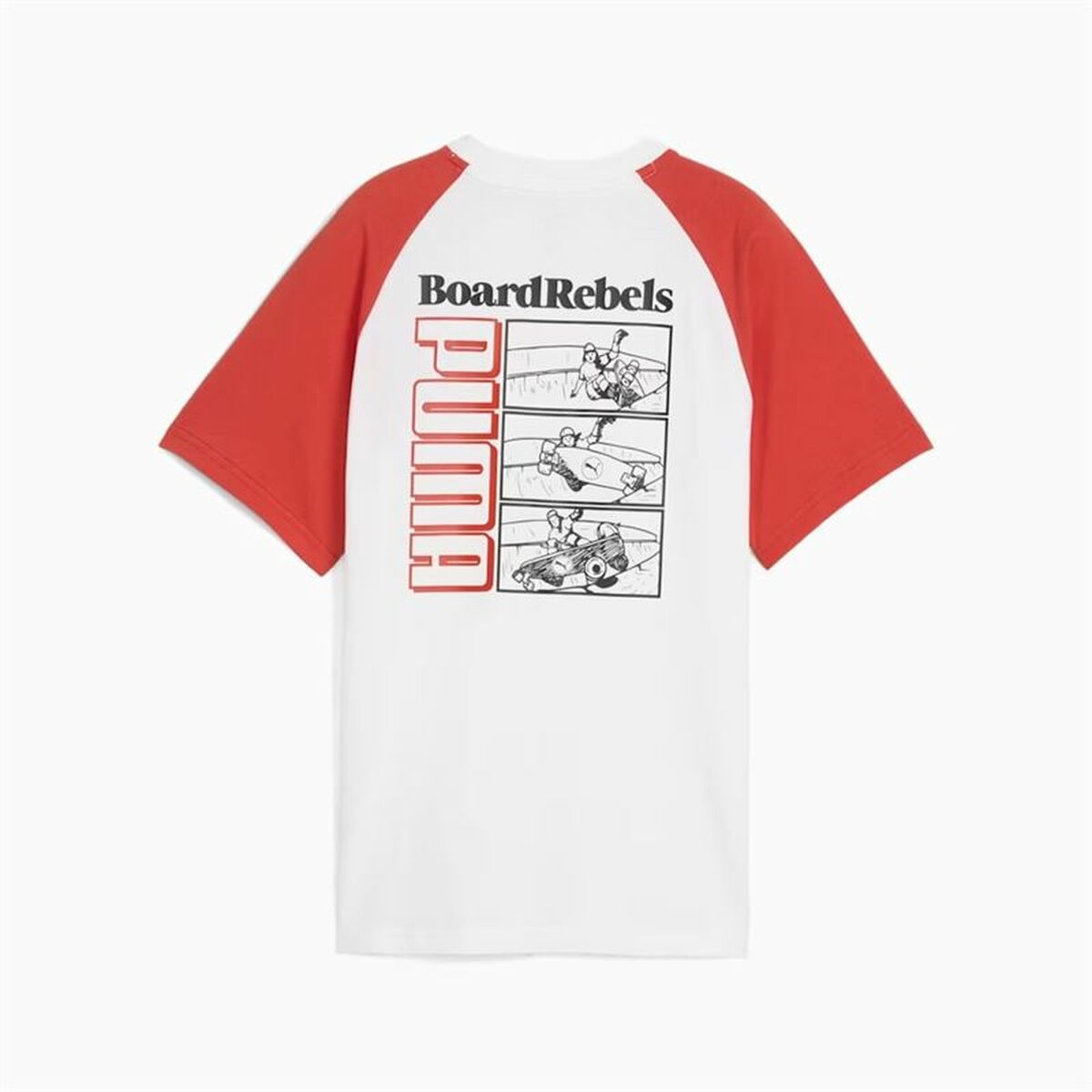 Child’s Short Sleeve T-Shirt Puma Puma Mid90S Graphic Tee White Red