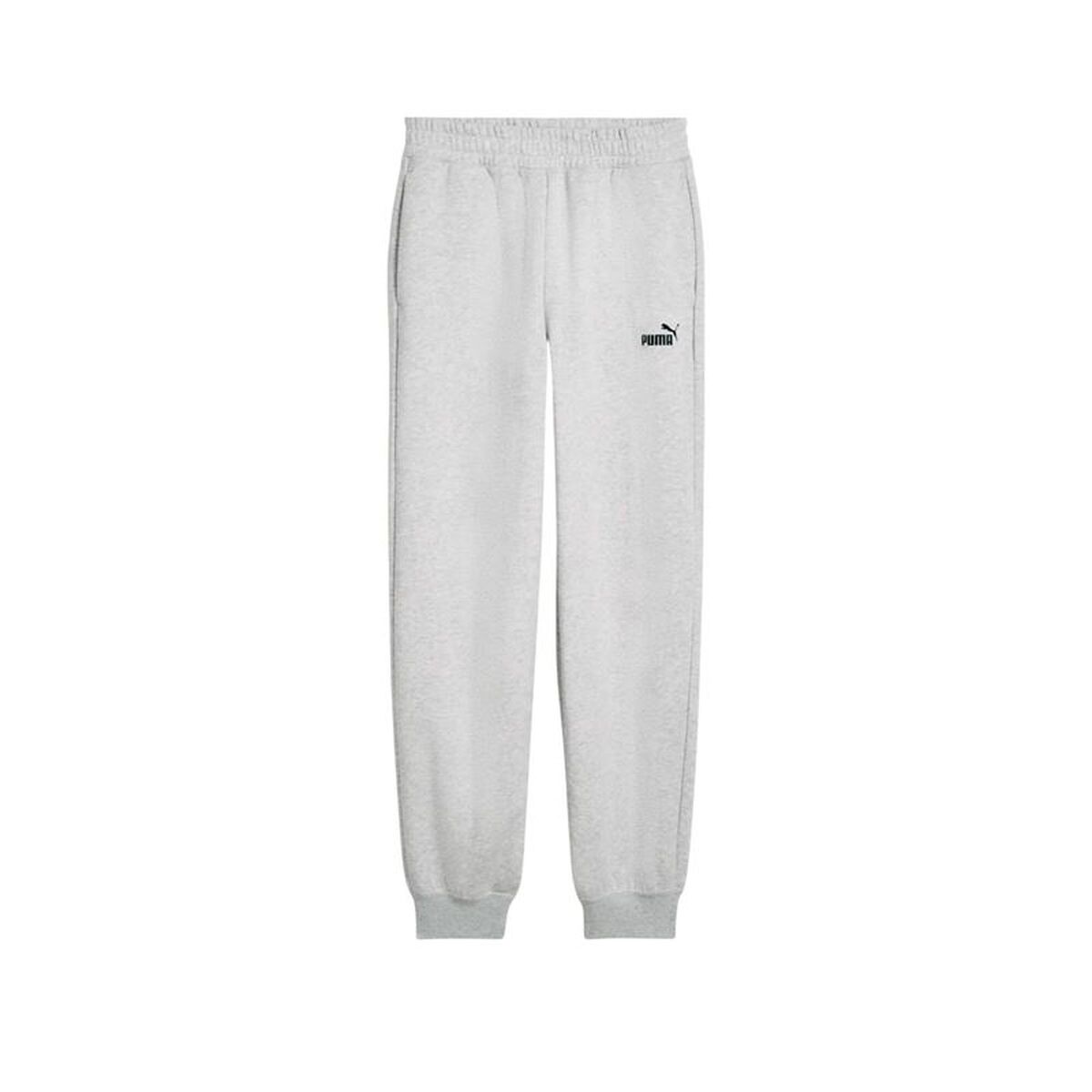 Long Sports Trousers Puma Essentials Small No. 1 Logo Light grey Lady Long Sports Trousers Puma Essentials Small No. 1 Logo Light grey Lady