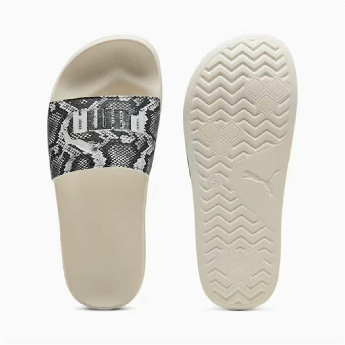 Women’s Flip Flops Puma Leadcat 2.0 Snake Ch Beige