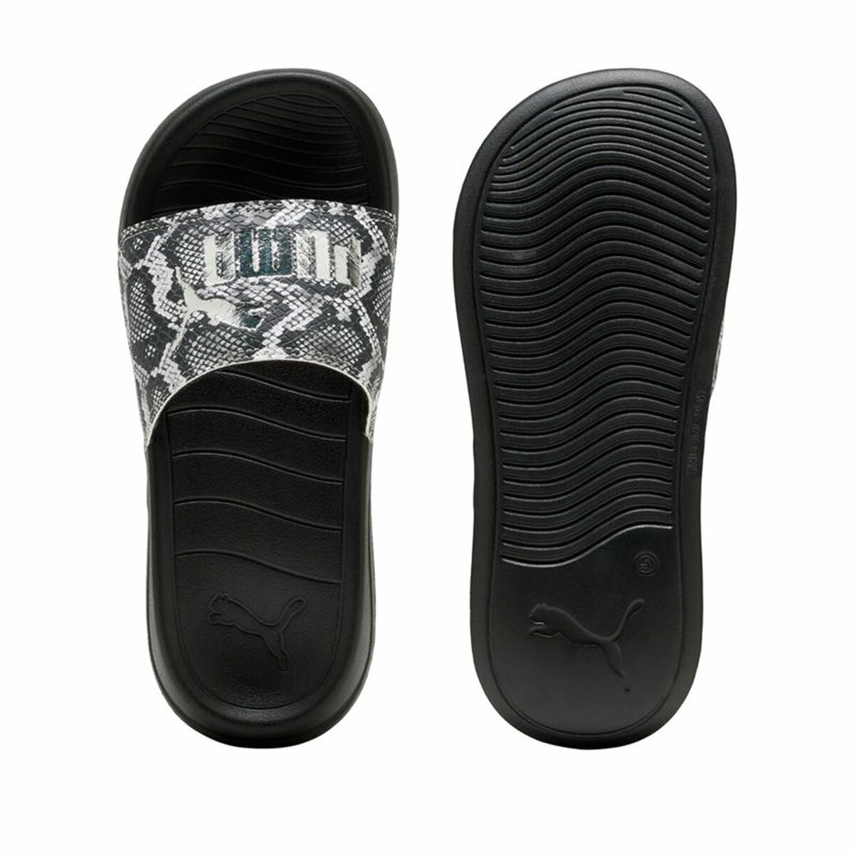 Women’s Flip Flops Puma Popcat 20 Snake Chic Black