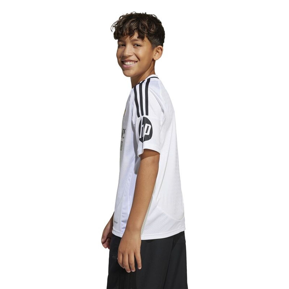Children’s Short Sleeved Football Shirt Adidas Real H Jsy White