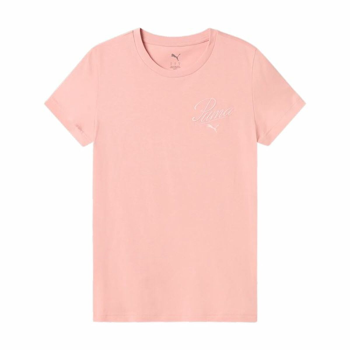 Women’s Short Sleeve T-Shirt Puma Essentials Script Pink