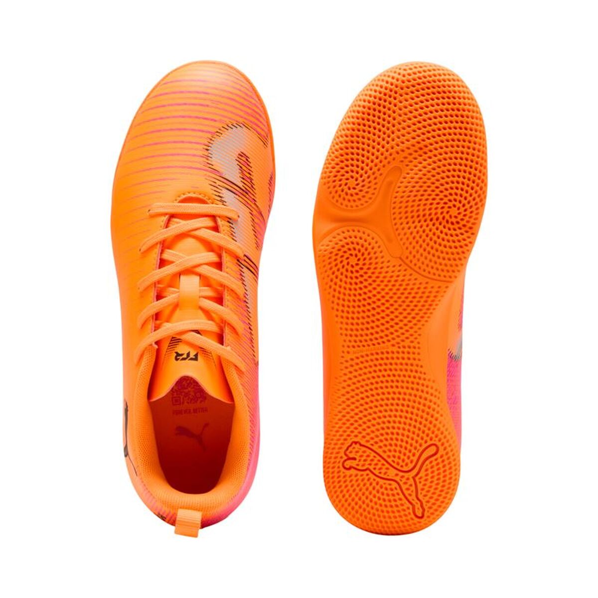 Adult’s Indoor Football Shoes Puma Future 8 Play It Heat Orange