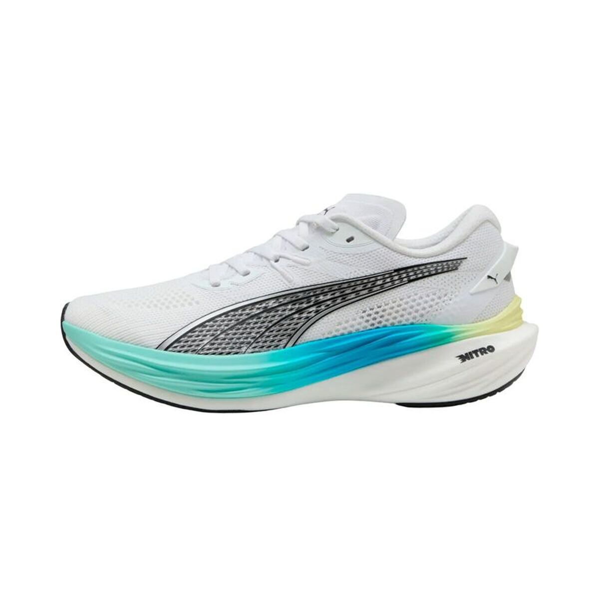 Running Shoes for Adults Puma Deviate Nitro 3 White Running Shoes for Adults Puma Deviate Nitro 3 White