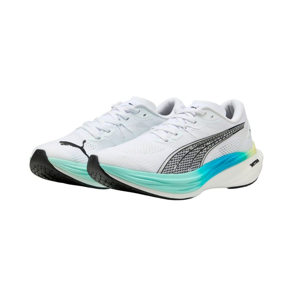 Running Shoes for Adults Puma Deviate Nitro 3 White