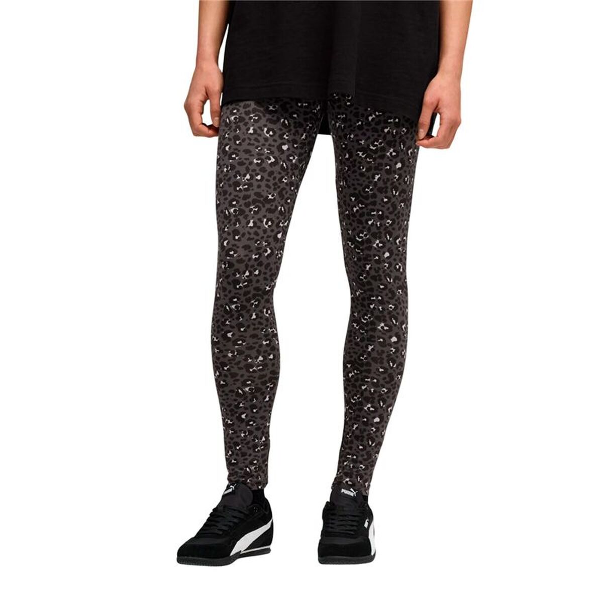 Long Sports Trousers Puma Essentials Graphic Animal A Black Lady
