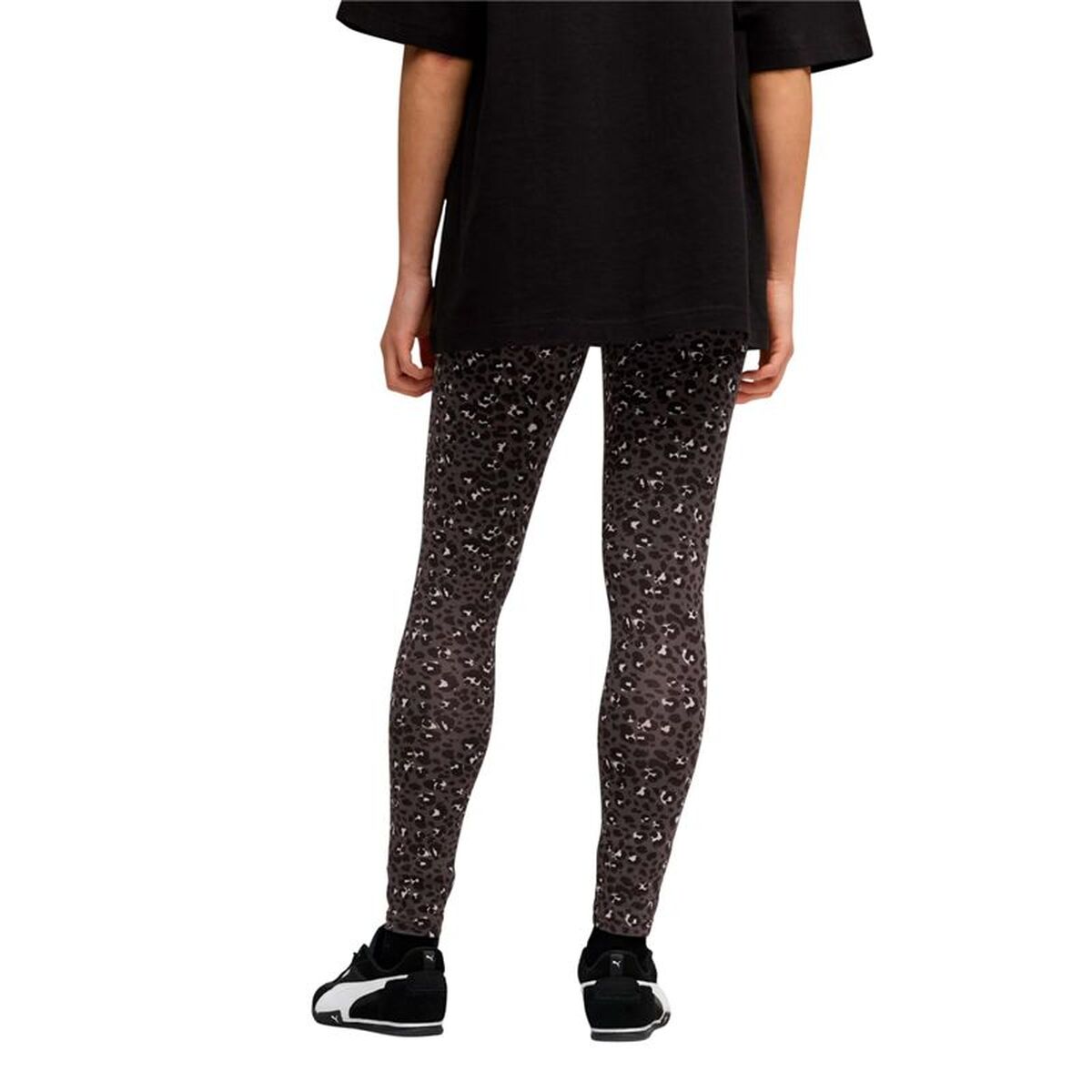 Long Sports Trousers Puma Essentials Graphic Animal A Black Lady