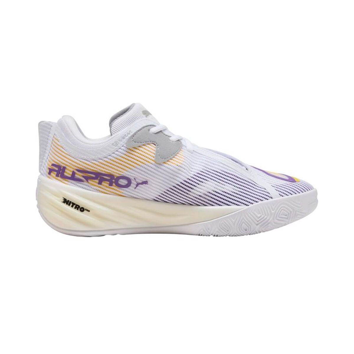 Basketball Shoes for Adults Puma All-Pro Nitro™ 2 White Purple Basketball Shoes for Adults Puma All-Pro Nitro™ 2 White Purple