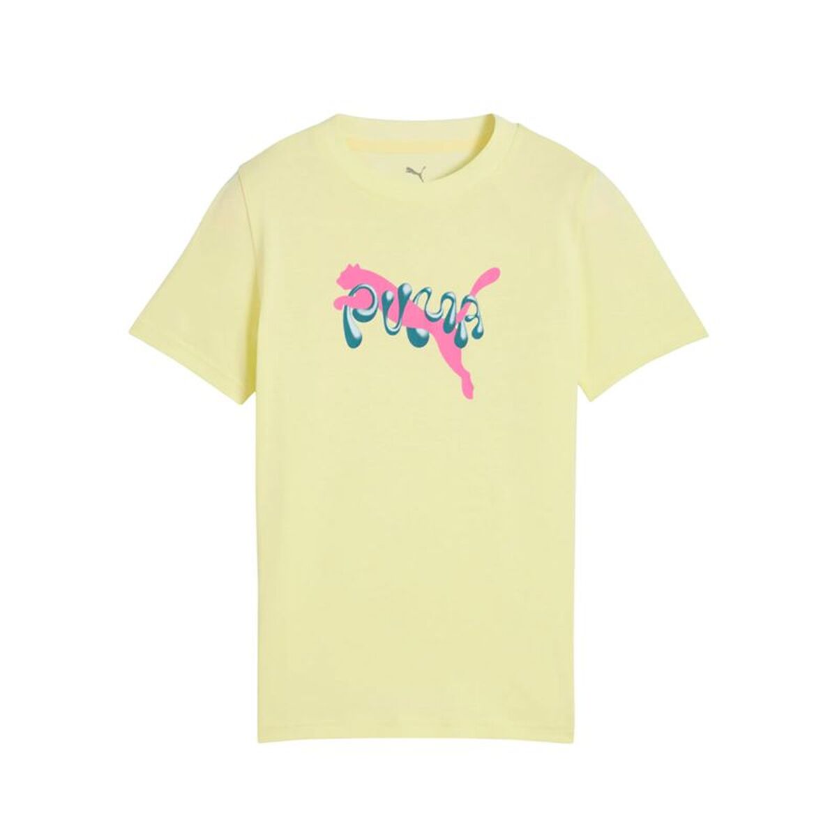 Child’s Short Sleeve T-Shirt Puma Tweenerverse Graphic Yellow