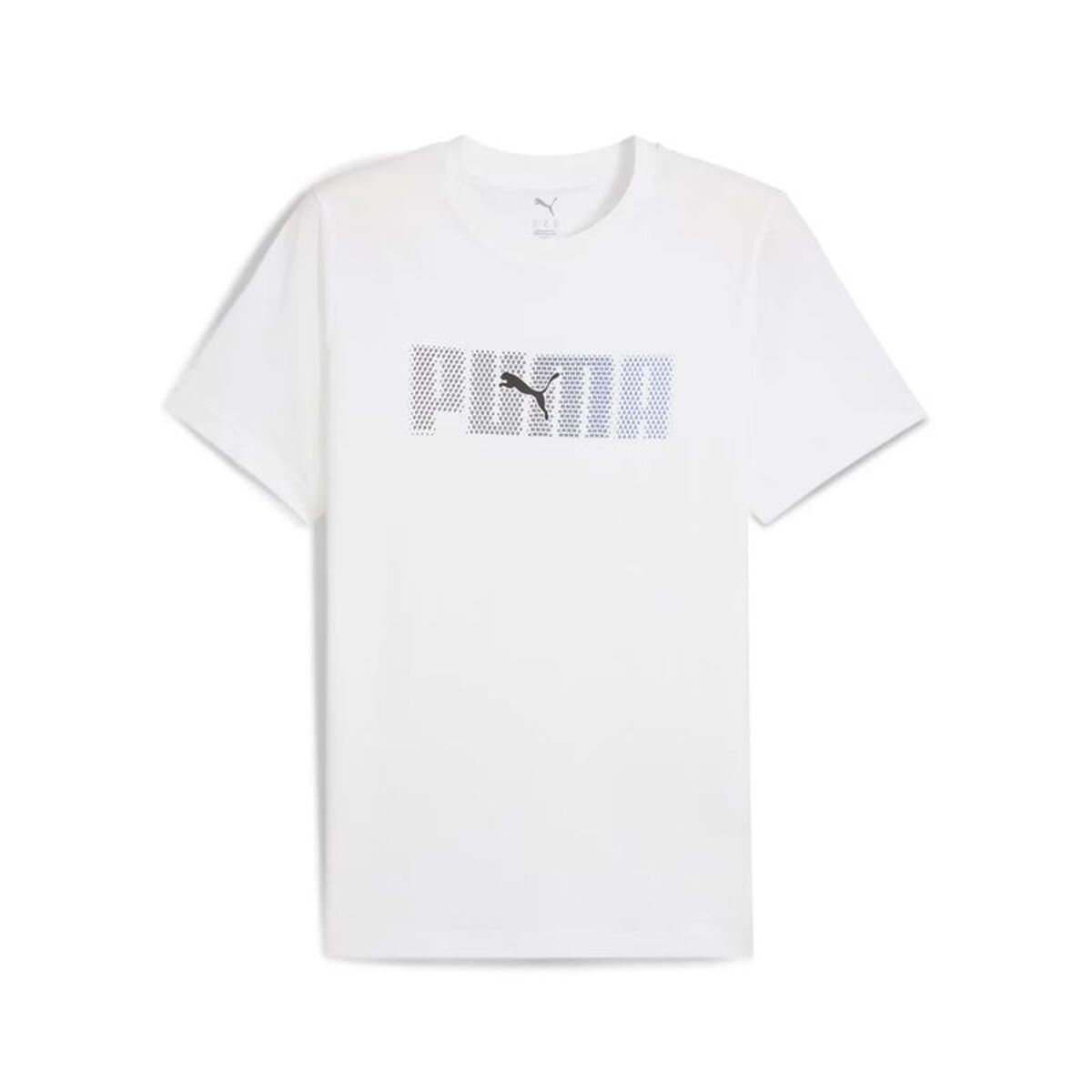 Men’s Short Sleeve T-Shirt Puma Essentials Logo Lab White Men’s Short Sleeve T-Shirt Puma Essentials Logo Lab White