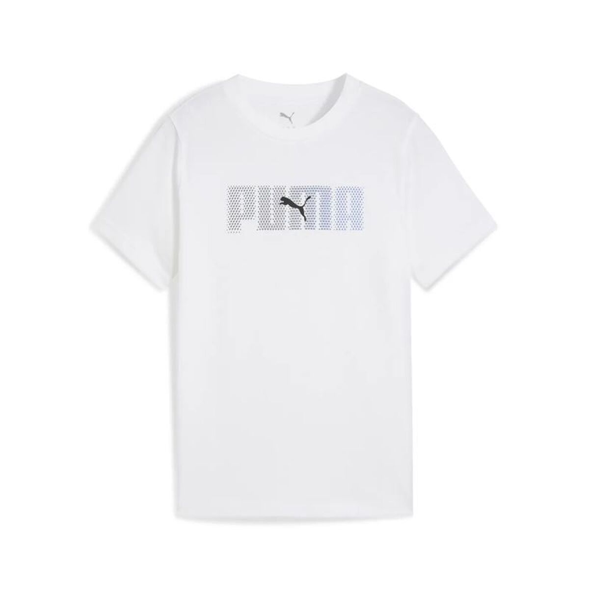 Child’s Short Sleeve T-Shirt Puma Essentials Logo Lab B White Child’s Short Sleeve T-Shirt Puma Essentials Logo Lab B White