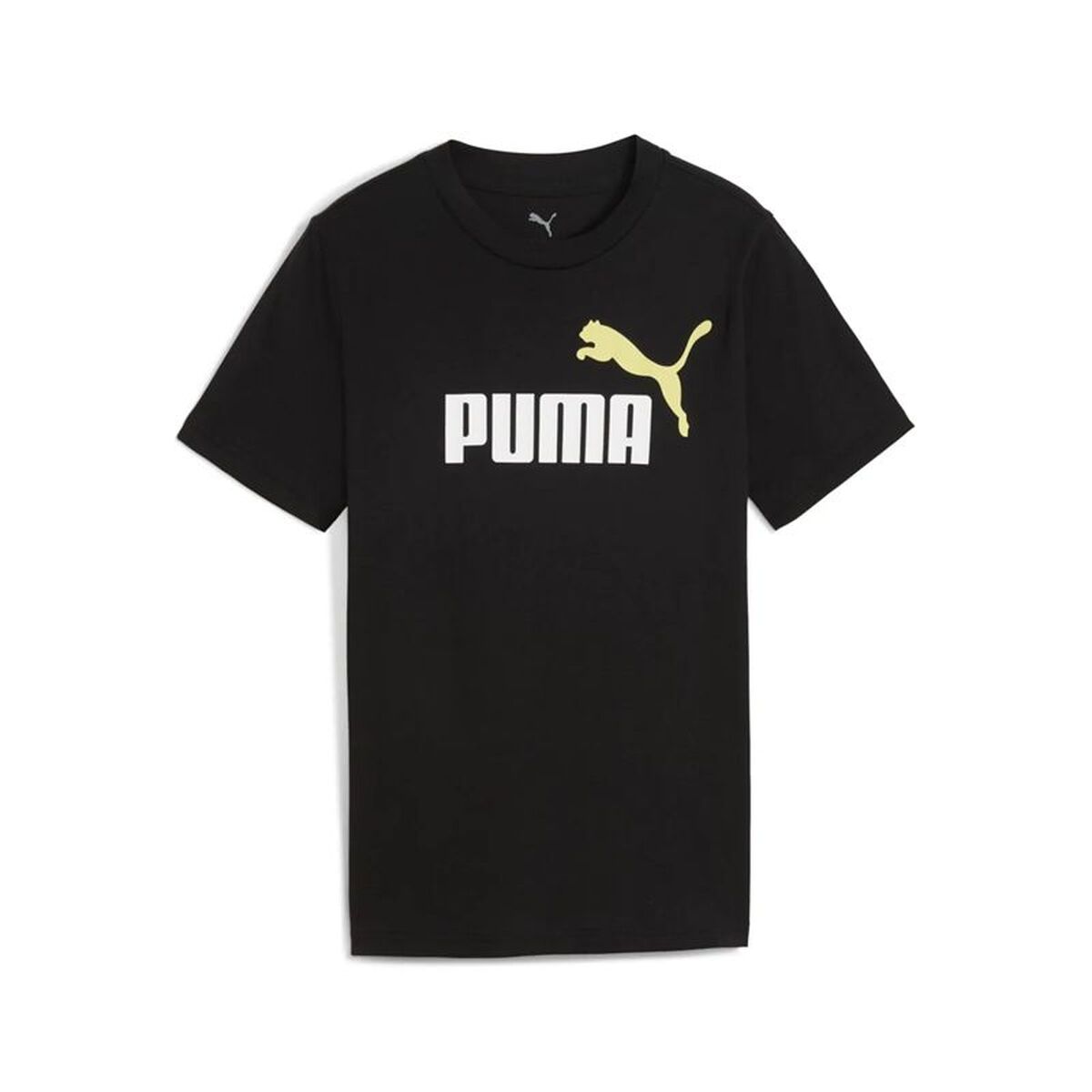Child’s Short Sleeve T-Shirt Puma Essentials 2 Color No.1 Log Black