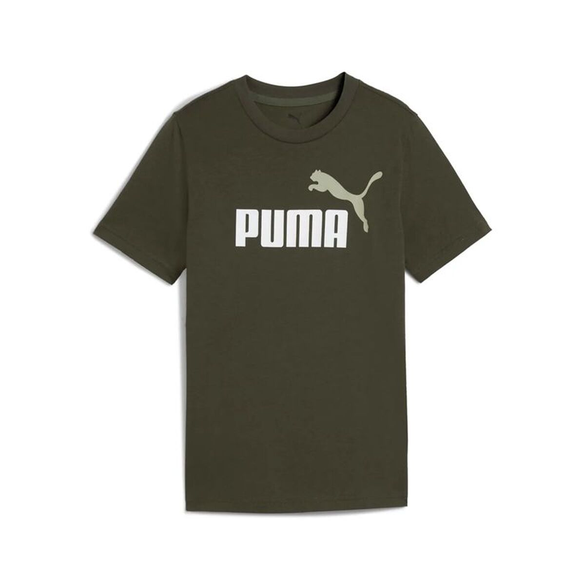 Child’s Short Sleeve T-Shirt Puma Essentials 2 Color No.1 Log Olive Child’s Short Sleeve T-Shirt Puma Essentials 2 Color No.1 Log Olive