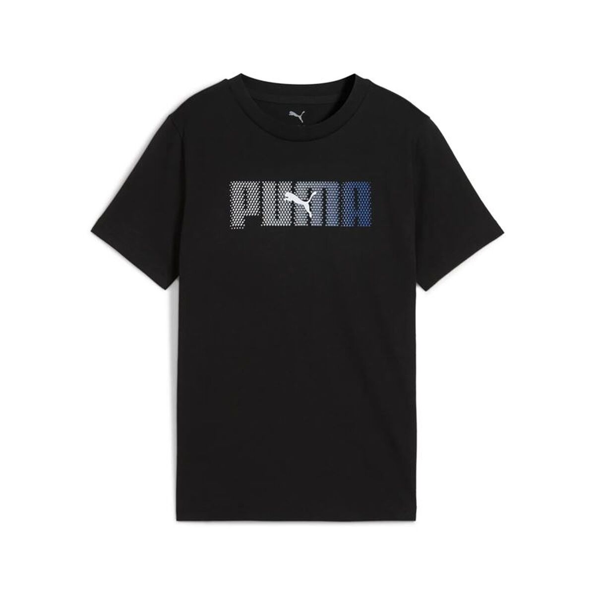 Child’s Short Sleeve T-Shirt Puma Essentials Logo Lab B Black