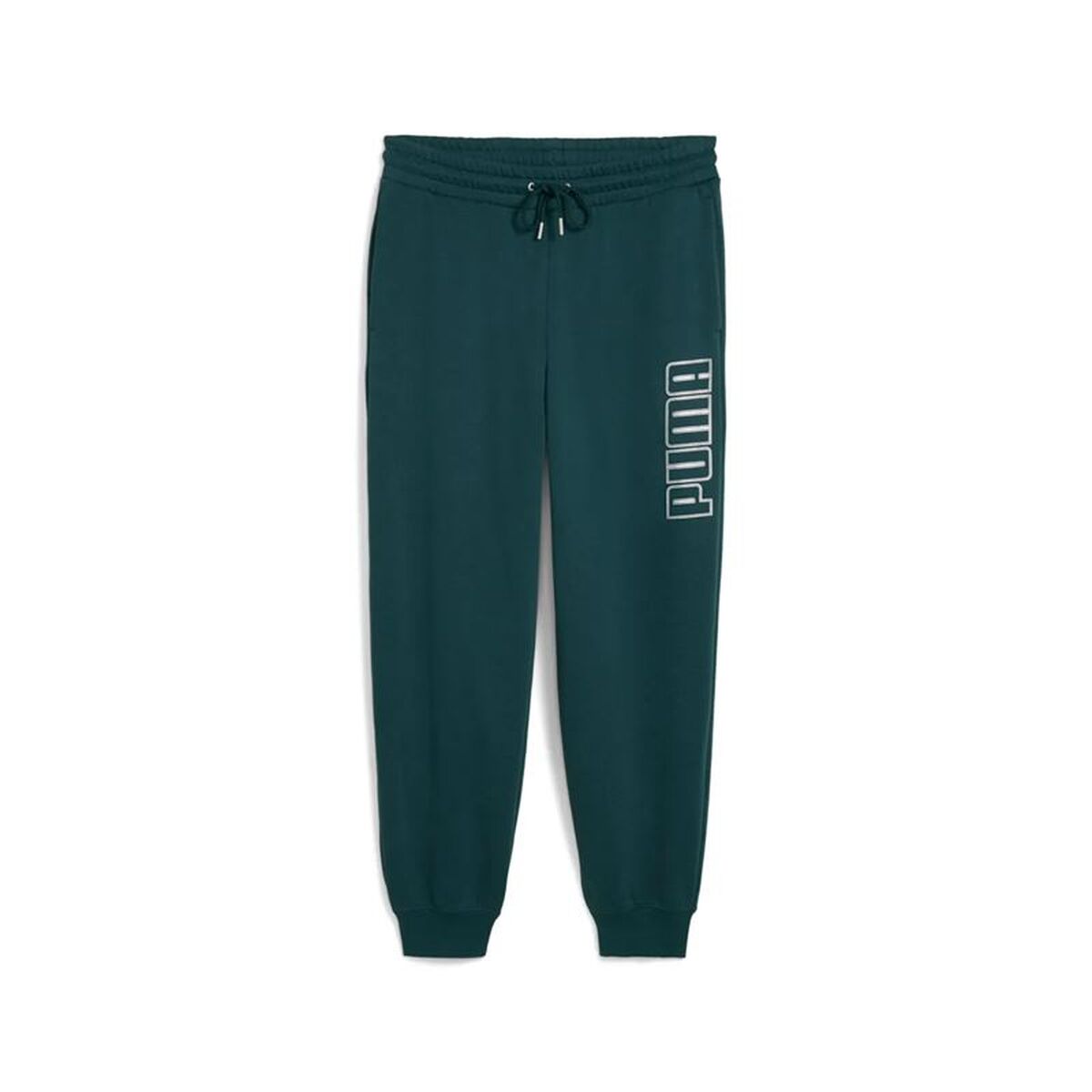 Long Sports Trousers Puma Maximal Metallic Sweatpants Green Lady