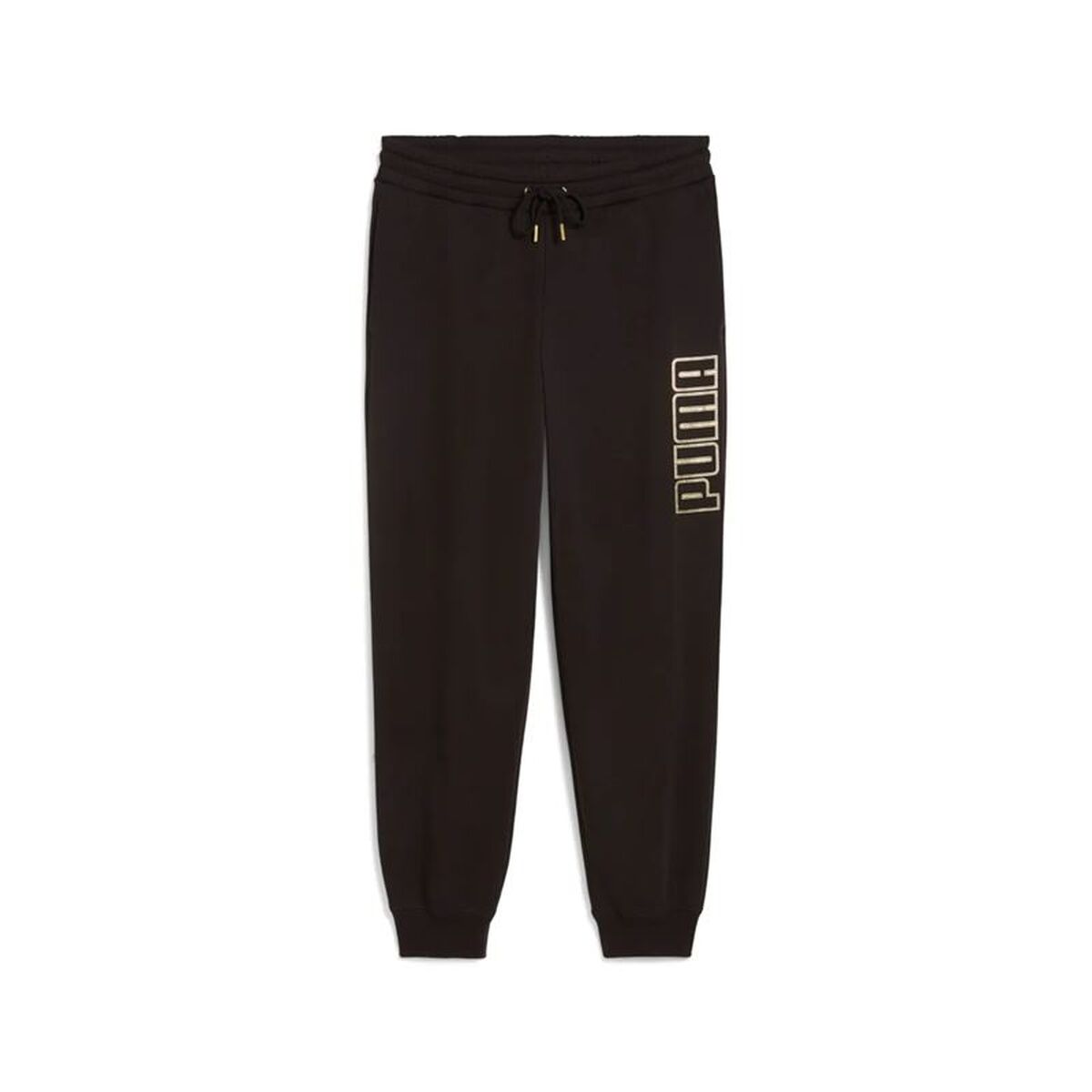 Long Sports Trousers Puma Maximal Metallic Sweatpants Black Lady Long Sports Trousers Puma Maximal Metallic Sweatpants Black Lady