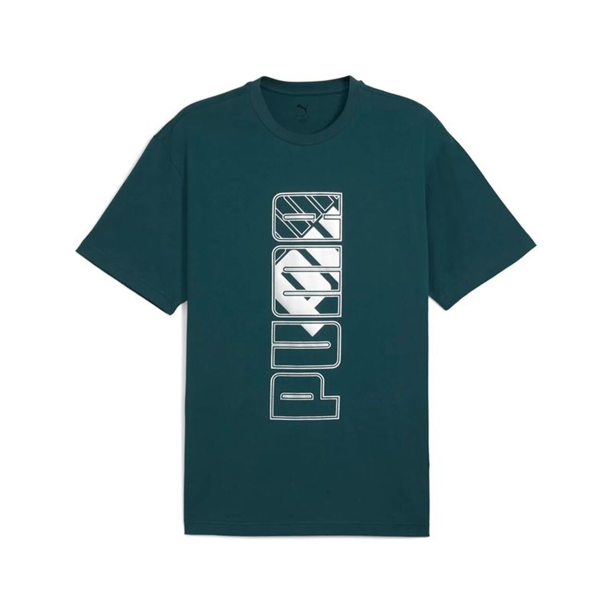 Men’s Short Sleeve T-Shirt Puma Maximal Metallic Relaxed Green Men’s Short Sleeve T-Shirt Puma Maximal Metallic Relaxed Green