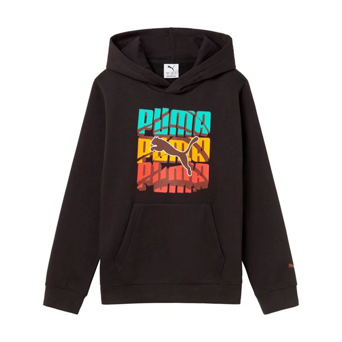 Children’s Hoodie Puma Graphic Logo Colour Black Children’s Hoodie Puma Graphic Logo Colour Black