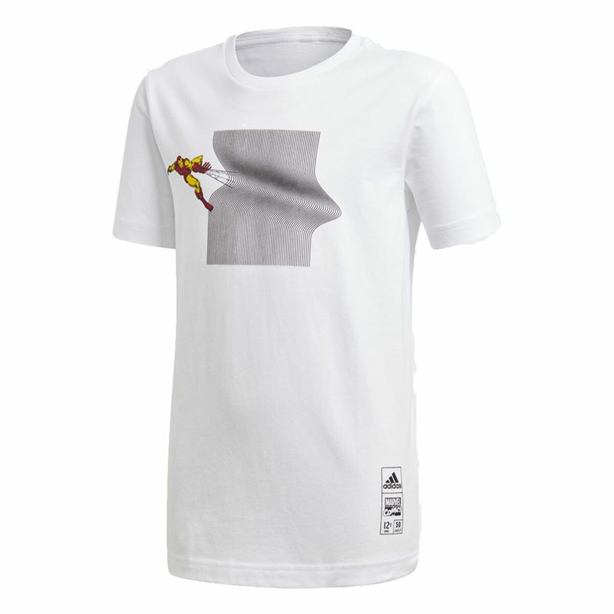 Child’s Short Sleeve T-Shirt Adidas Iron Man Graphic White