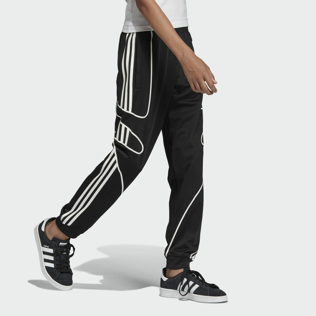 Children’s Tracksuit Bottoms FLAMESTRK Adidas DW3861 Black 8 Years