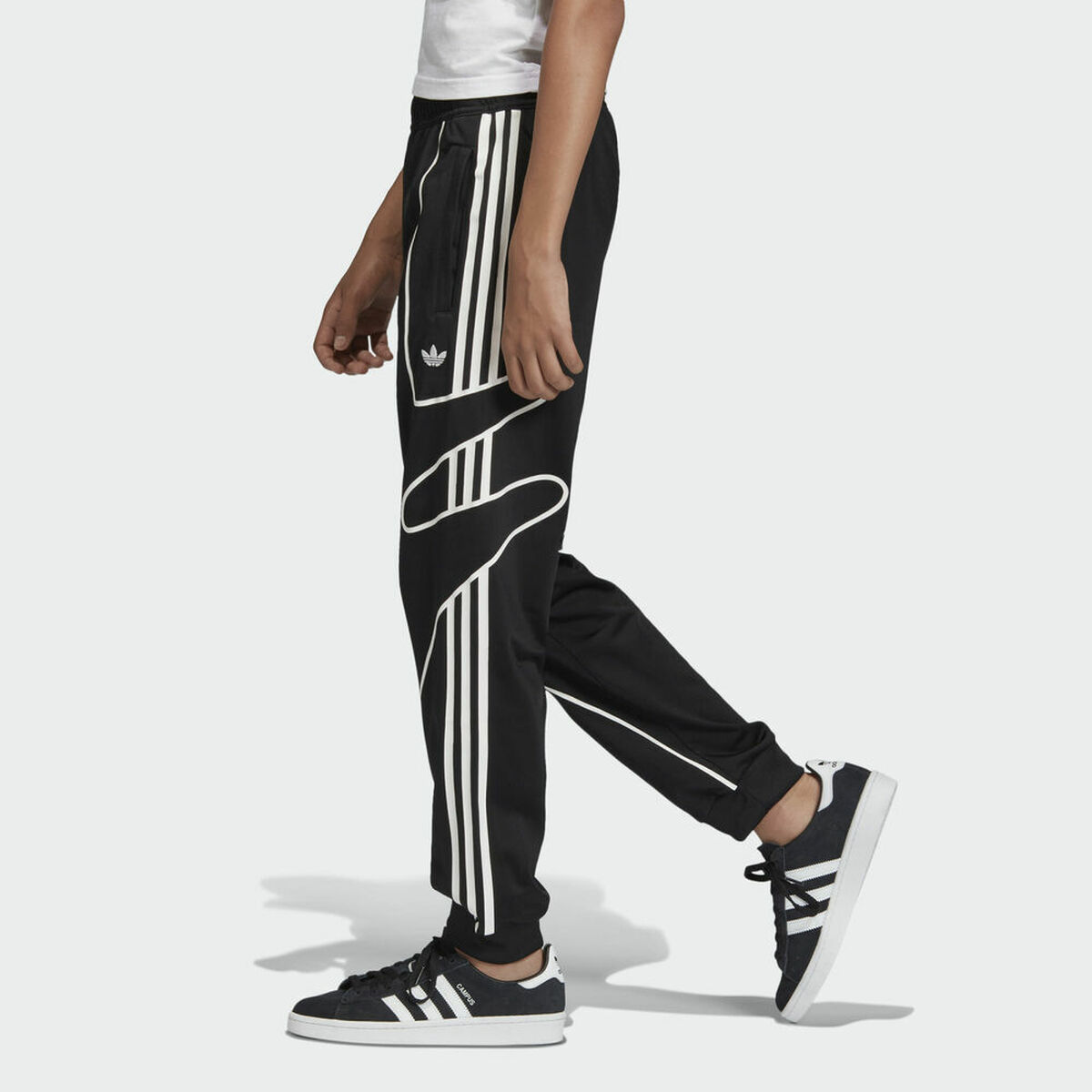 Children’s Tracksuit Bottoms FLAMESTRK Adidas DW3861 Black 8 Years