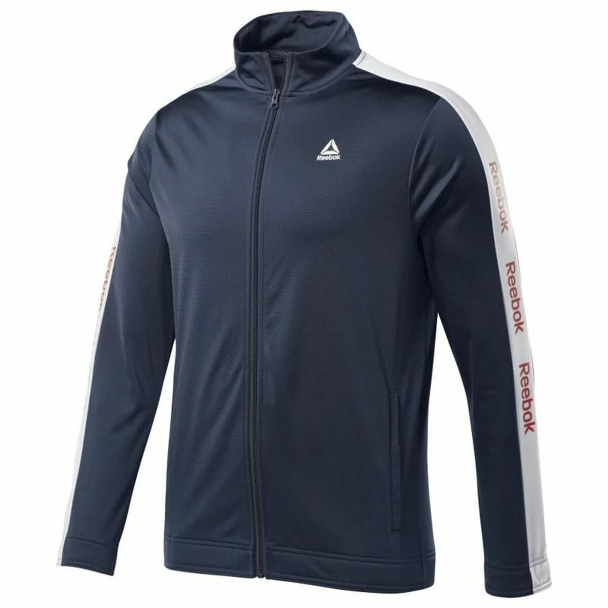 Men’s Sports Jacket Reebok Essentials Linear Logo Dark blue