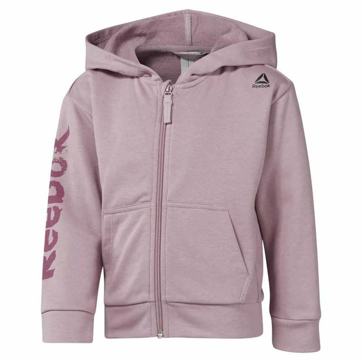Men’s Sports Jacket Reebok Essentials Fullzip Lilac Hood Men’s Sports Jacket Reebok Essentials Fullzip Lilac Hood