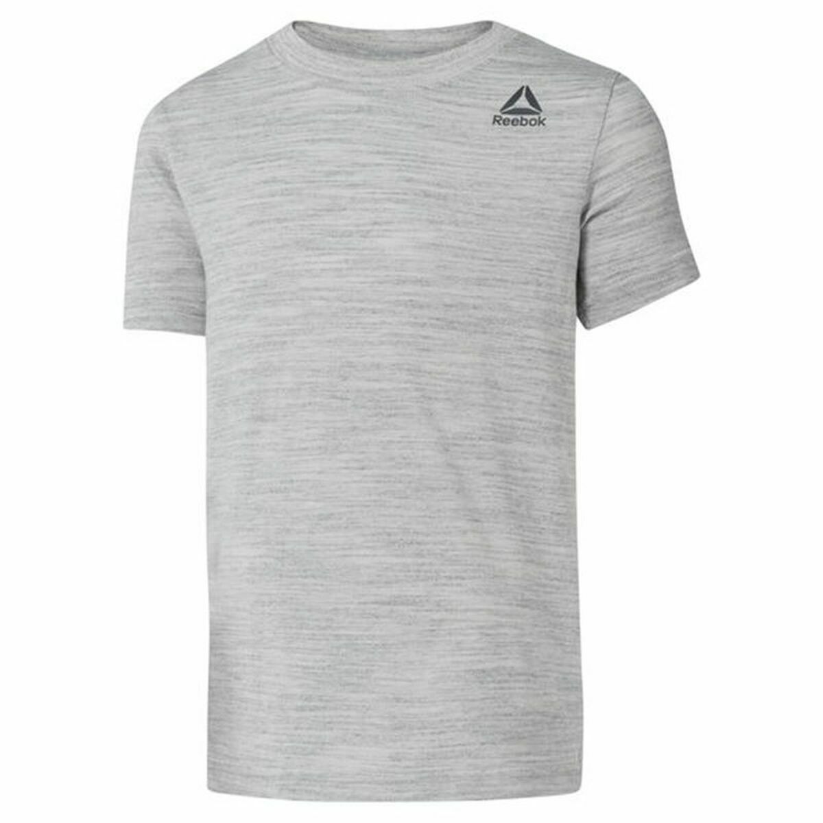 Child’s Short Sleeve T-Shirt Reebok Essentials Marble Melange Light grey