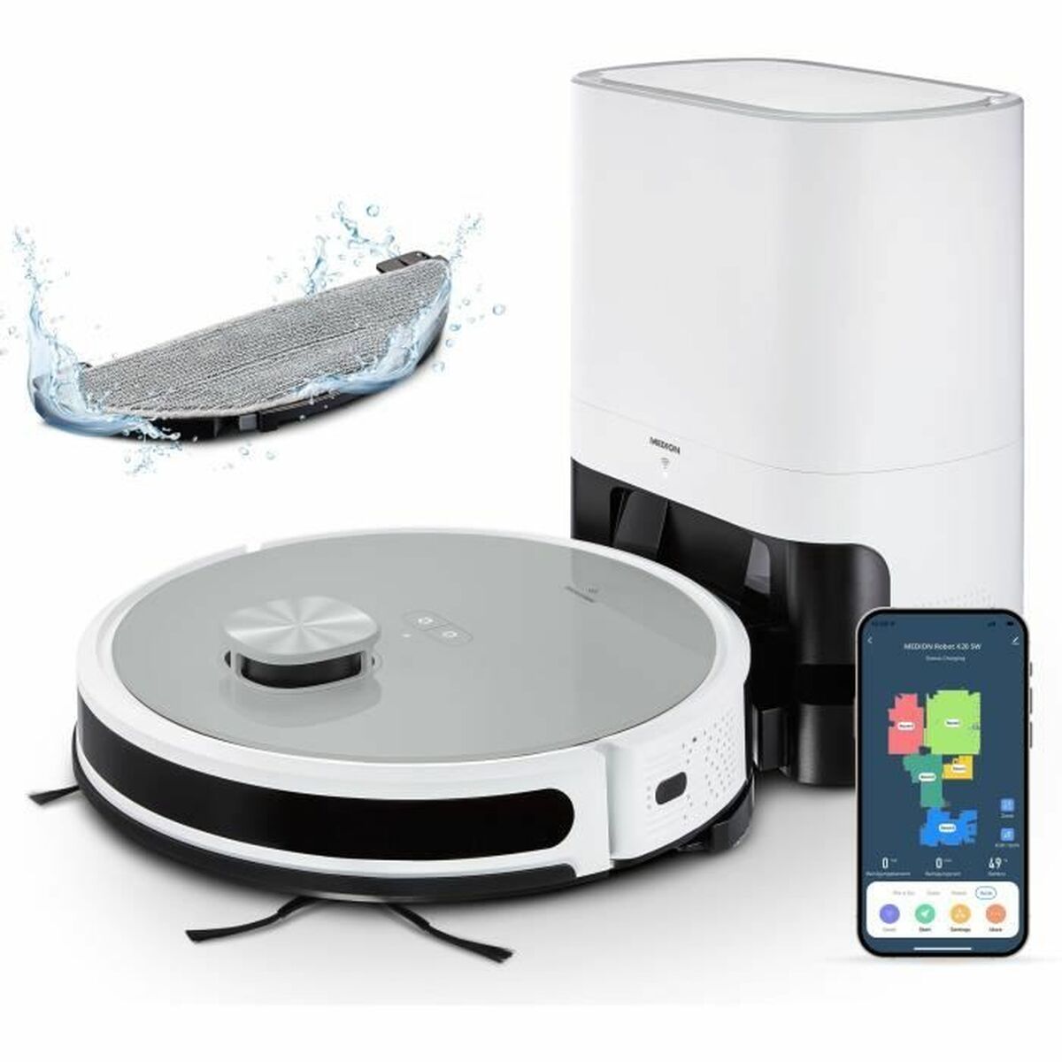 Robot Vacuum Cleaner Medion 3000 PA 600 ml Robot Vacuum Cleaner Medion 3000 PA 600 ml