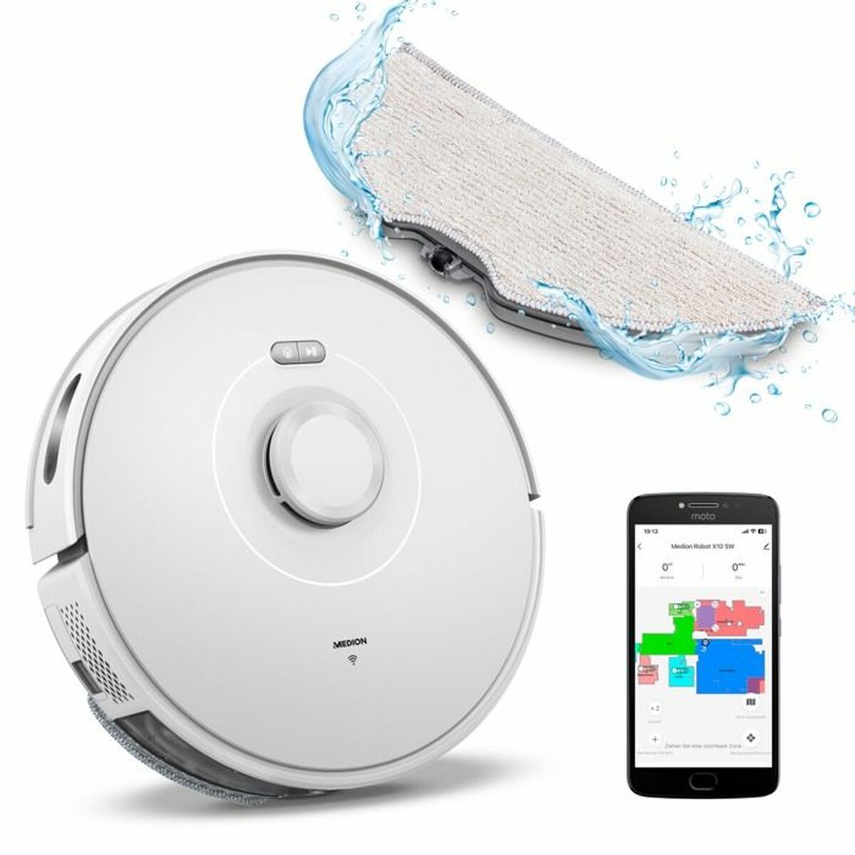 Robot Vacuum Cleaner Medion MD11782 X10 SW Robot Vacuum Cleaner Medion MD11782 X10 SW