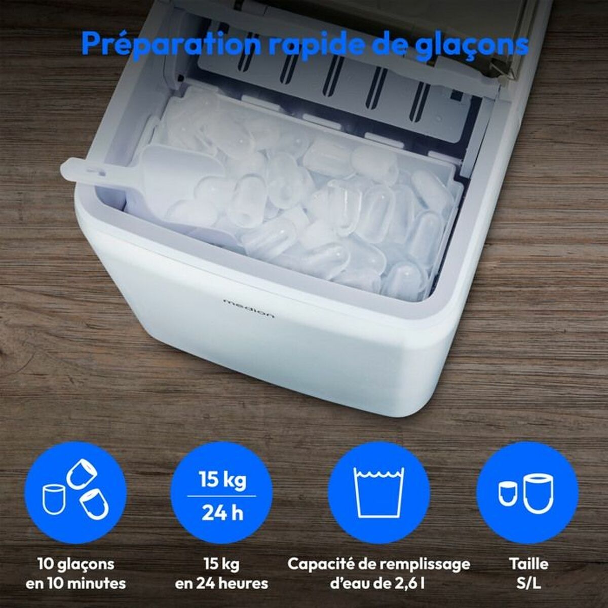 Ice Maker Medion 2,6 L