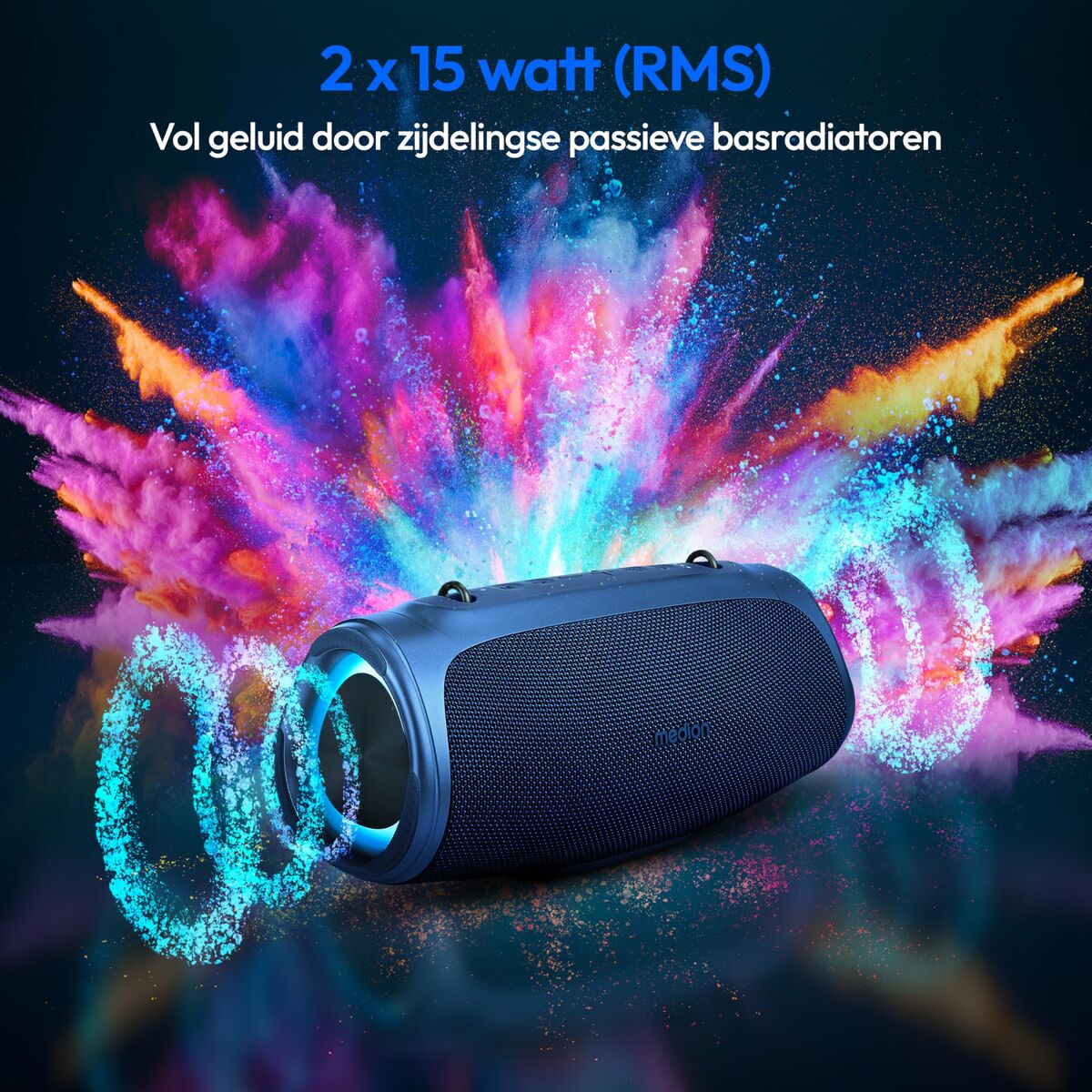 Portable Bluetooth Speakers Medion 50077072 Blue 4 W