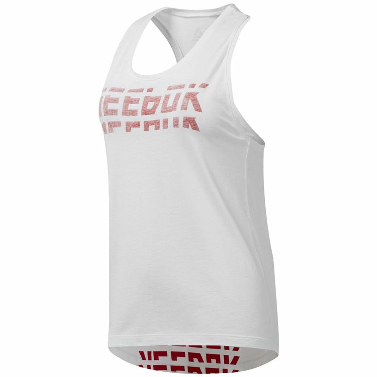 Women’s Sleeveless T-shirt Reebok Wor Meet You There White Women’s Sleeveless T-shirt Reebok Wor Meet You There White