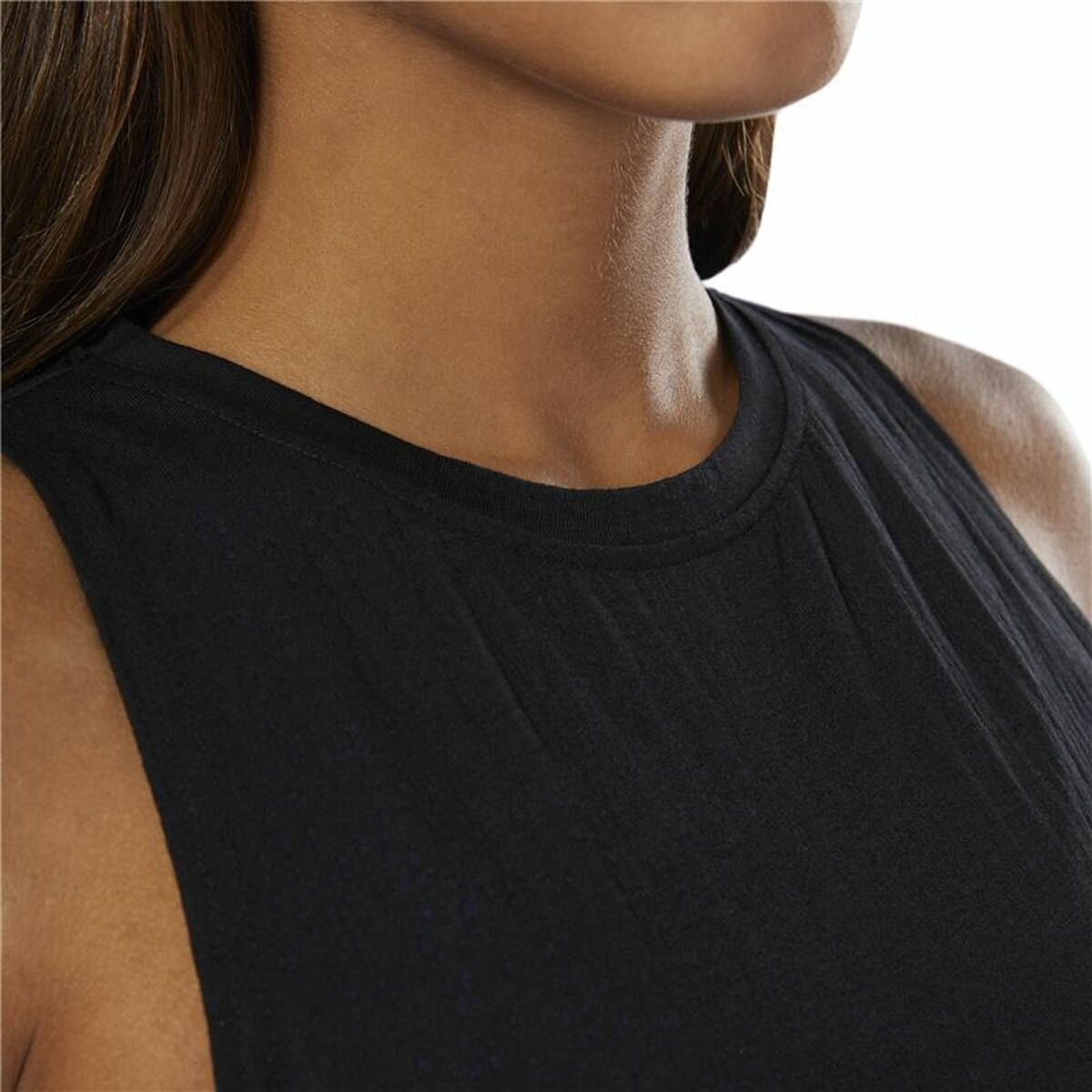 Women’s Sleeveless T-shirt Reebok Burnout Black