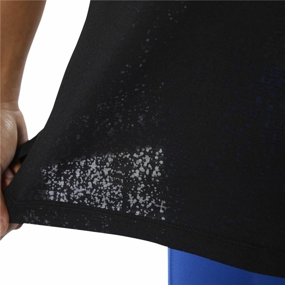 Women’s Sleeveless T-shirt Reebok Burnout Black