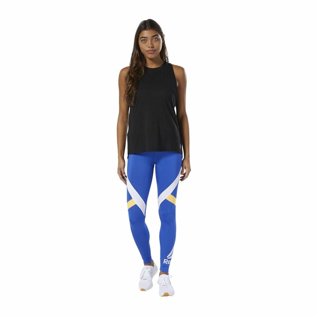 Women’s Sleeveless T-shirt Reebok Burnout Black