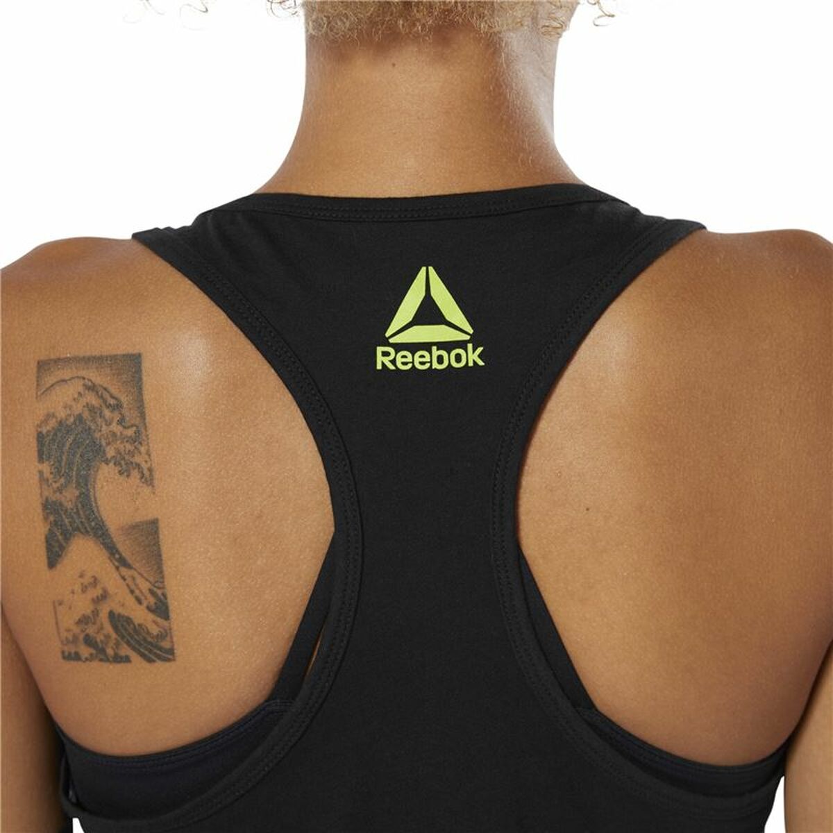 Women’s Sleeveless T-shirt Reebok 1895 Race Black