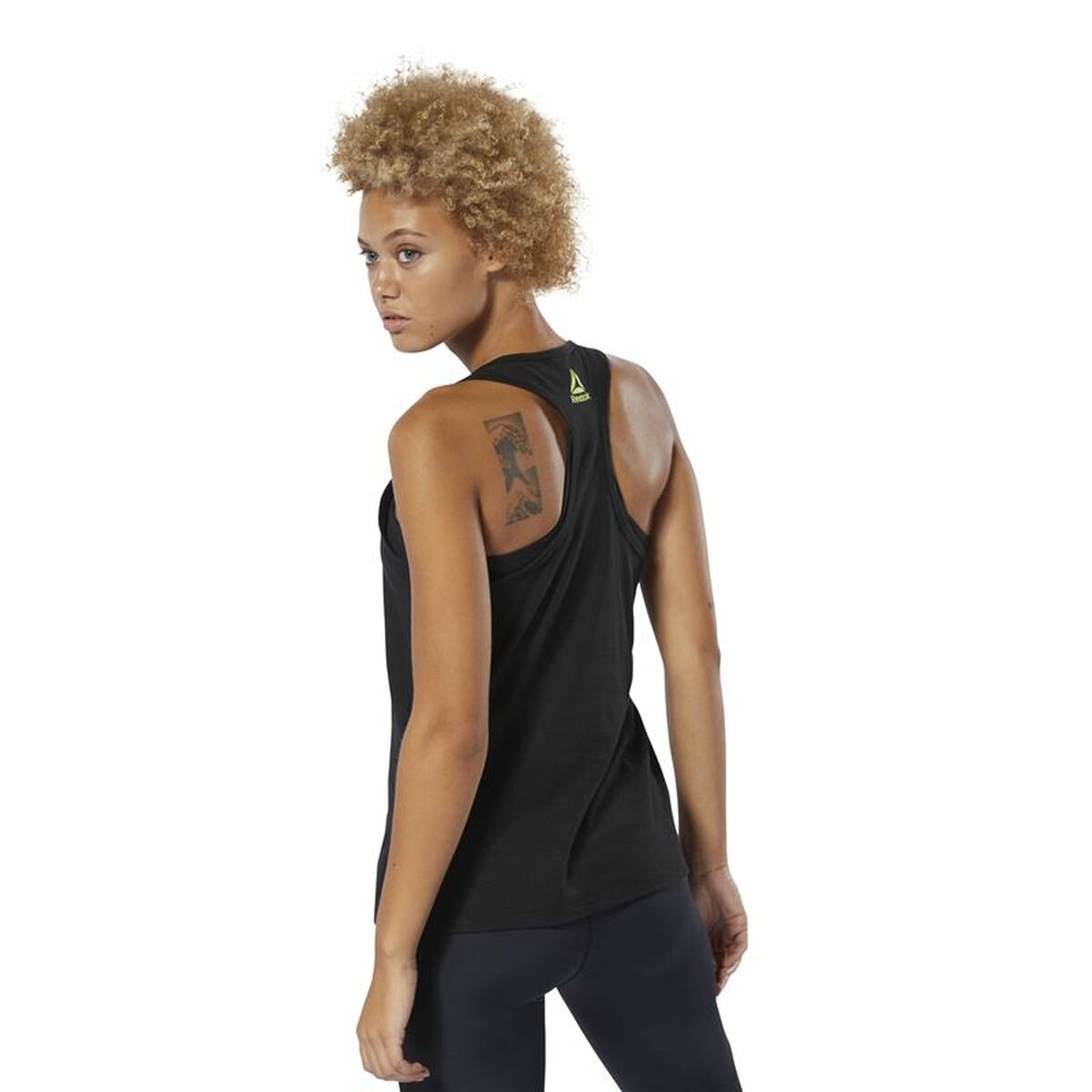 Women’s Sleeveless T-shirt Reebok 1895 Race Black