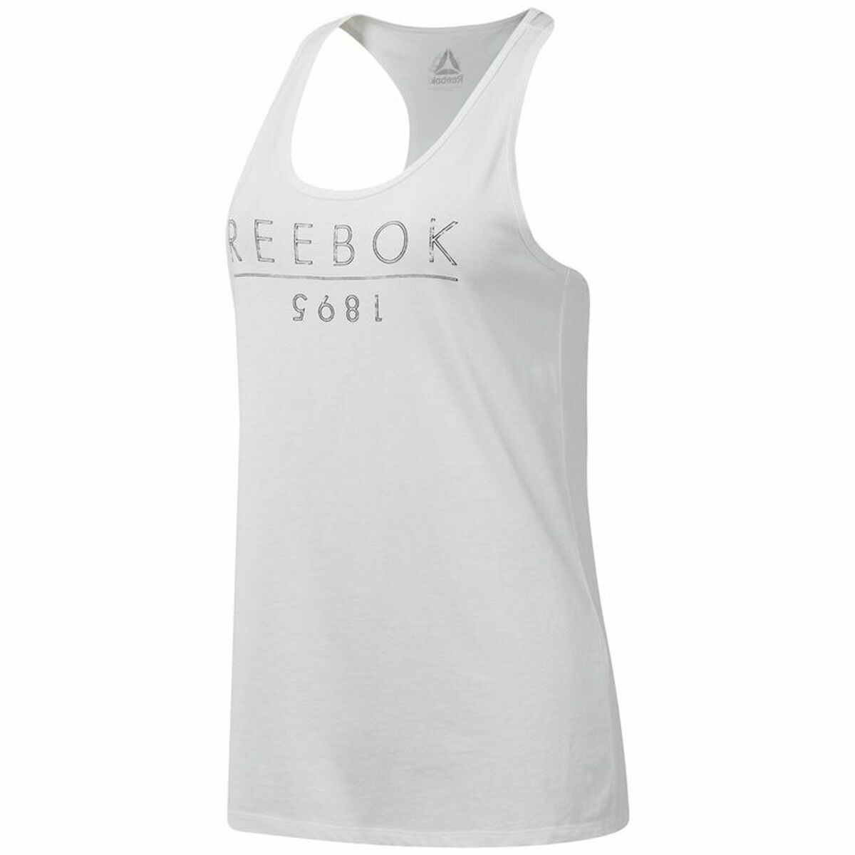 Women’s Sleeveless T-shirt Reebok 1895 Race White